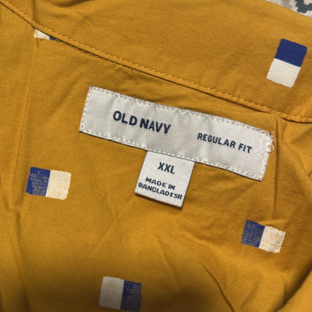 Yellow Lightweight Shirt Jacket with Pattern - Picture 3 of 5